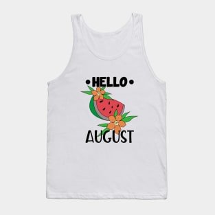 HELLO AUGUST T-SHIRT SUMMER T-SHIRT Tank Top